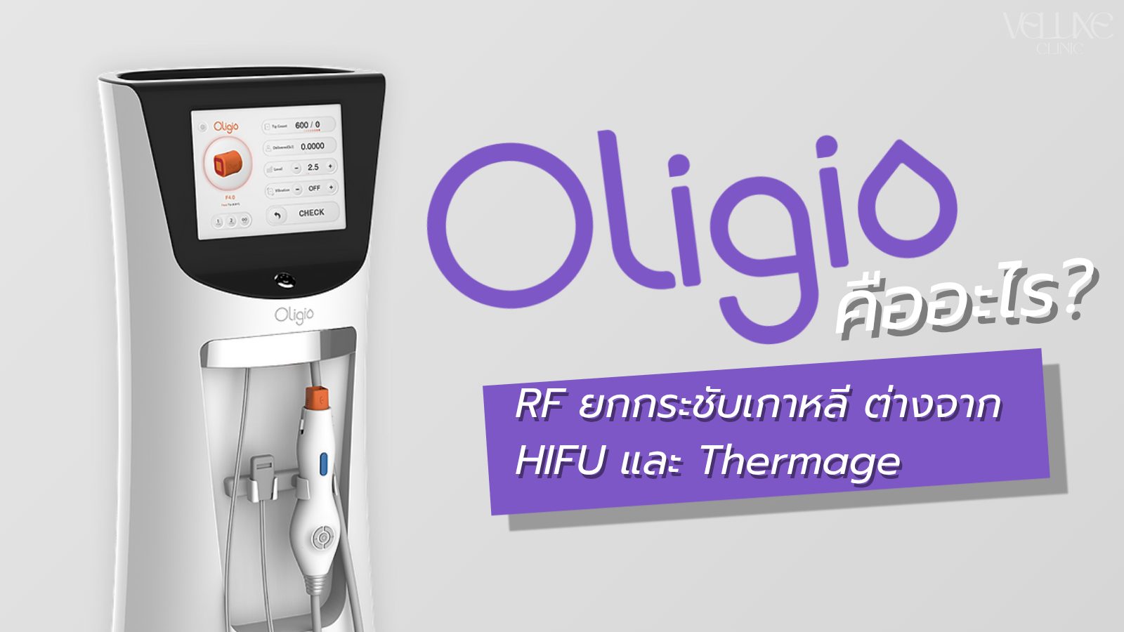 Oligio คืออะไร? RF ยกกระชับเกาหลี ต่างจาก HIFU และ Thermage